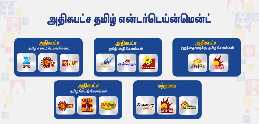 Maximum Tamil Channels